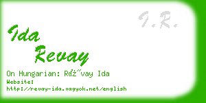 ida revay business card